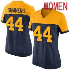 Women Green Bay Packers #44 Ty Summers Nike Navy Game NFL Jersey